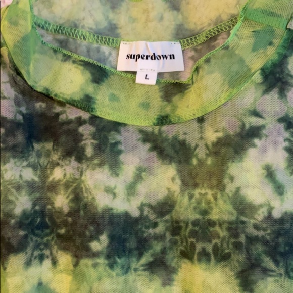 NWOT superdown mesh mini beach cover up dress - Picture 5 of 6